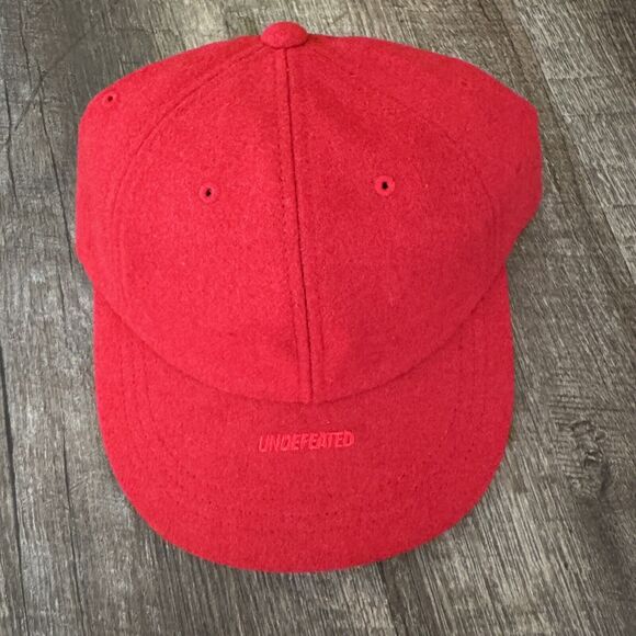 Undefeated Yupoong Sample Not To Be Sold Snapback Red Hat - Picture 2 of 5